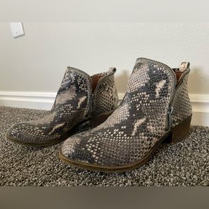 Luck Brand Snake Boots